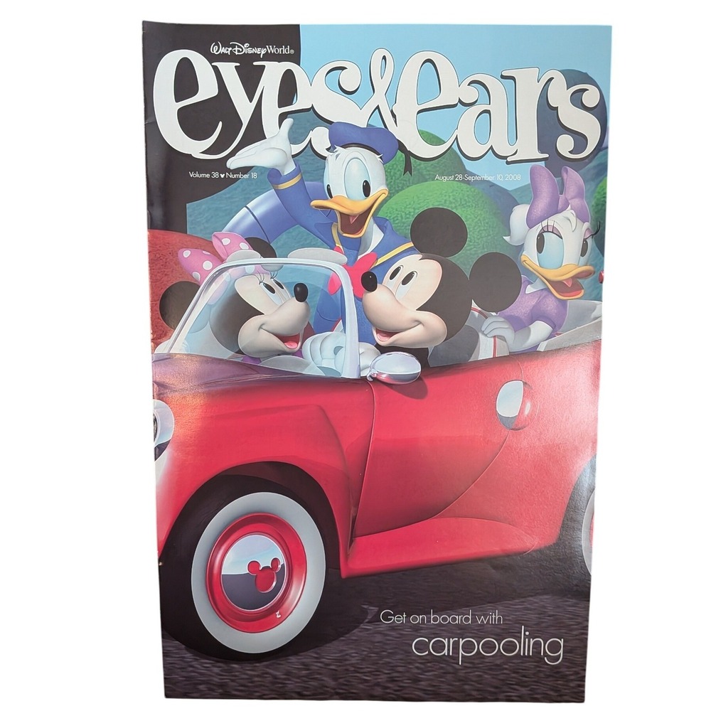 Disney World Eyes & Ears Cast Member Magazine Aug 2008 Vol 38 No 18 Mickey Mouse